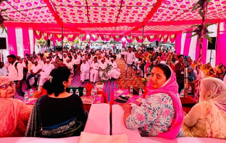 सादुलपुर विधायक कृष्णा पुनिया ने किया गांधी पार्क का शिलान्यास, कहा बीजेपी और बसपा ने जो गड्डे खोदे थे उनको भरने का काम हमने किया
