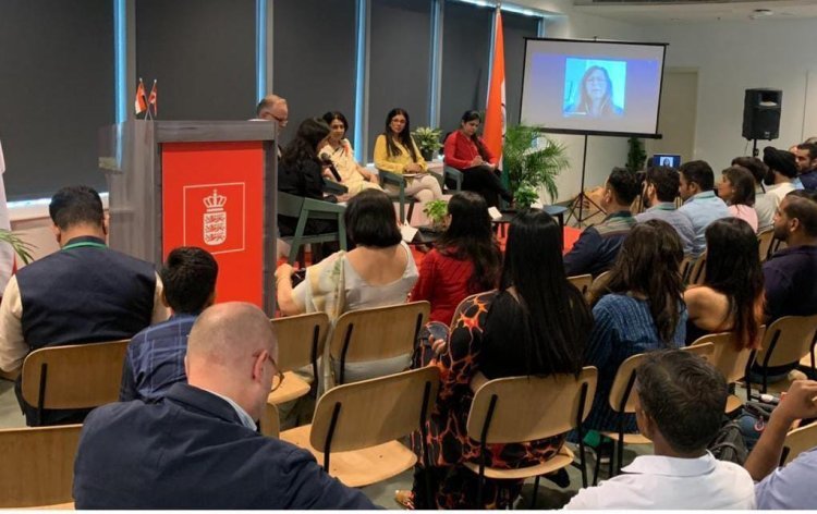 यूथ फेडरेशन की राष्ट्रीय संयोजिका हेमलता ने डेनमार्क दूतावास में किया संबोधन