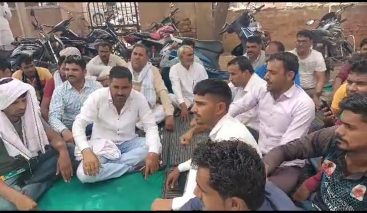 बिजली समस्या के समाधान को लेकर आरएलपी ने किया प्रदर्शन ज्ञापन देकर समस्या के समाधान की की मांग