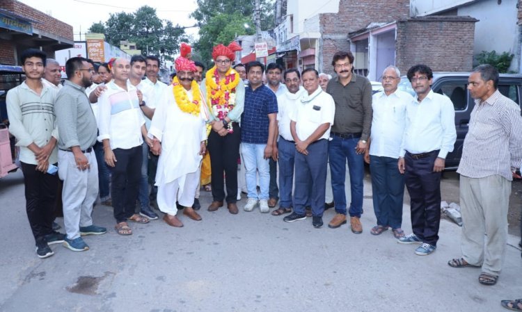 विभिन्न सामाजिक संगठनों ने उदित आर्य का हर्षोल्लास के साथ किया अभिनंदन
