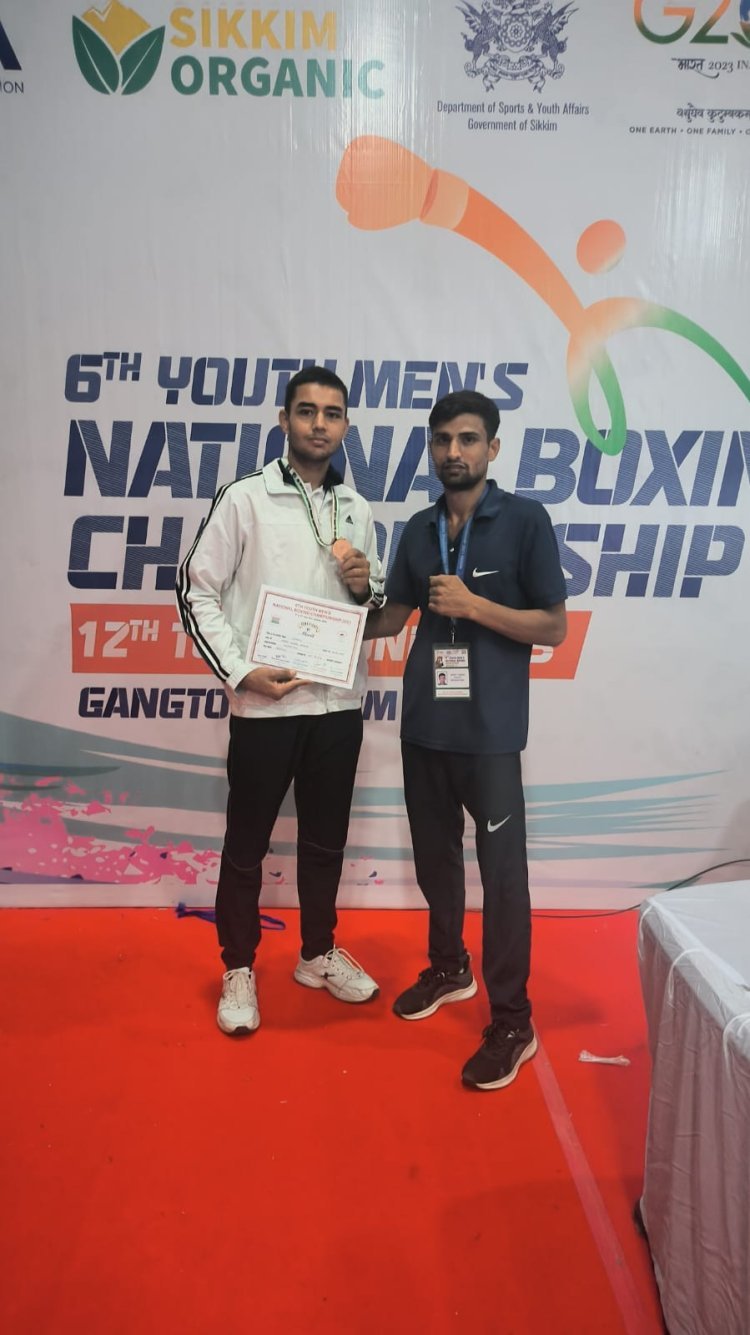 सादुलपुर दानिश पूनिया को नेशनल बॉक्सिंग चैंपियनशिप में मिला ब्रॉन्ज मैडल:
