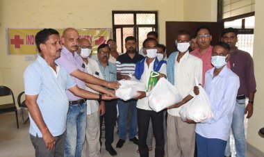 क्षय रोगियों को रेडक्रॉस सोसायटी ने प्रदान किए पोषण आहार किट 