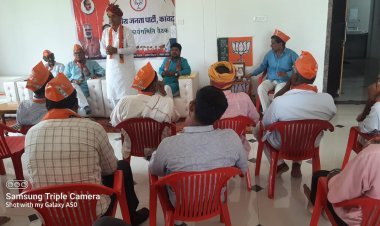 कांवट भाजपा मंडल कार्यसमिति की मीटिंग आयोजित   मेरा बूथ सबसे मजबूत पर मंथन किया 