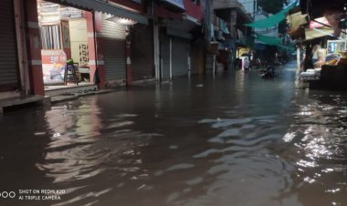 बारिश से बाजार व कालोनियां में पालिका की अनदेखी से भरा पानी   विभिन्न मांगों को लेकर एसडीएम को सौंपा ज्ञापन