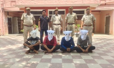 पुलिस ने 4 आरोपियों को पंजाब से किया गिरफ्तार 
