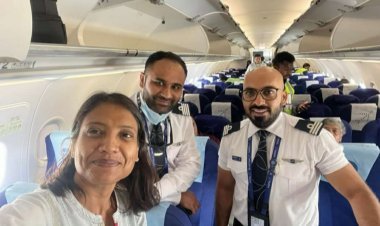 फ्लाइट में बचाई सहयात्री की जान।