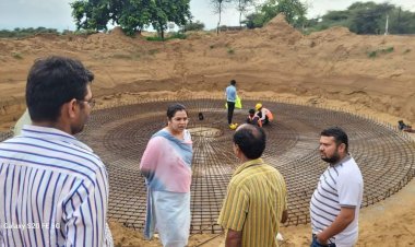 सभापति ने किया सिवरेज लाईन एवं पम्पिग हाउस का निरीक्षण 