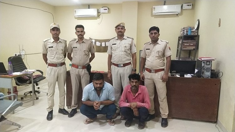 गोदाम से लाखों की केबल चोरी मामले में पुलिस ने दो को किया गिरफ्तार