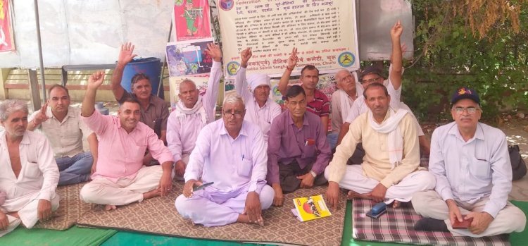 सांकेतिक भूख हड़ताल के माध्यम से पूर्व सैनिकों ने जताया विरोध