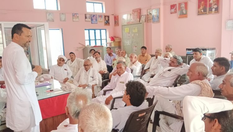 किसान सभा की तहसील कमेटी की बैठक आयोजित