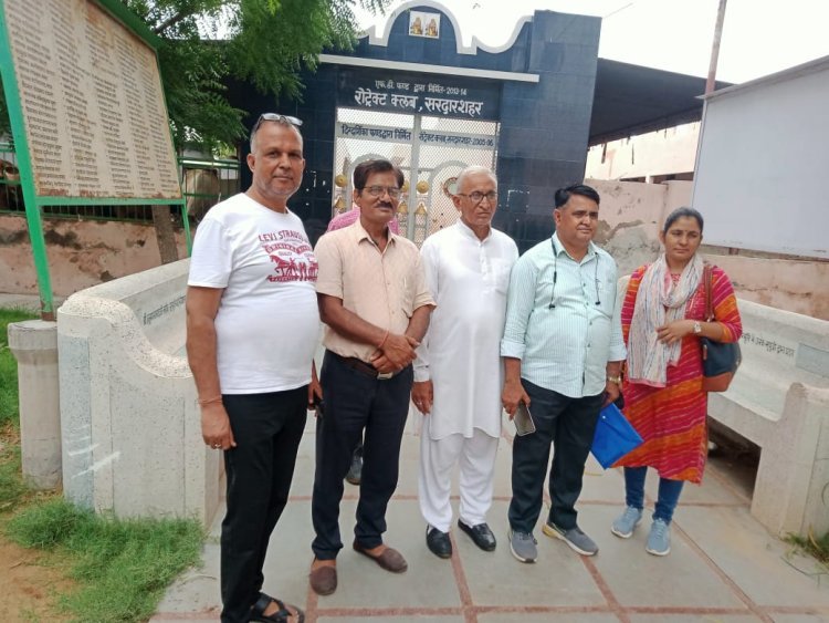 जिला नोडल अधिकारी गौशाला चूरू ने किया गौशाला का औचक निरीक्षण