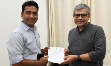 सांसद राहुल कस्वां की रेल मंत्री से मुलाकात, रींगस-खाटूश्यामजी-सालासर-सुजानगढ तक नई रेल लाईन व ट्रेनों के विस्तार की माँग