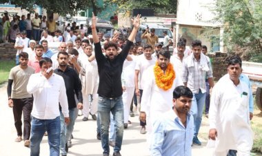 मुंडावर जन आशीर्वाद यात्रा घिलौठ से की गई शुरू