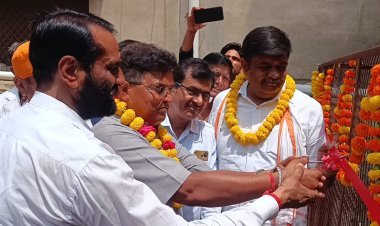 स्वास्थ्य केन्द्र पर अब नहीं होगी बिजली गुल की समस्या -शहर विधायक शर्मा - विधायक निधि से उपलब्ध कराएं थ्री फेस जनरेटरो का किया शुभारंभ