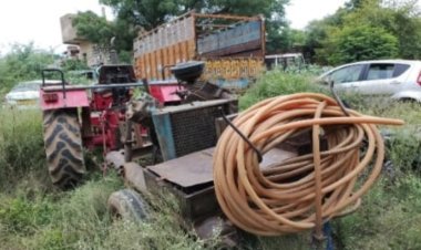 पुलिस ने की अवैध खनन के खिलाफ कार्रवाई,मचा हड़कंप