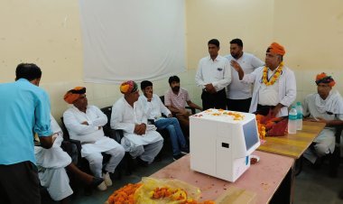 विराटनगर सीएचसी को चार लाख रुपए की सीबीसी मशीन की भेंट