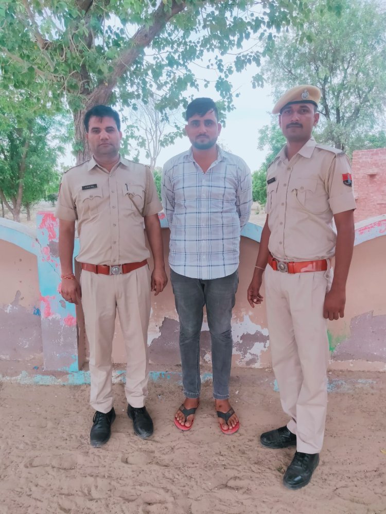मारपीट के वांछित अपराधी को पुलिस ने आखिर किया गिरफ्तार ।