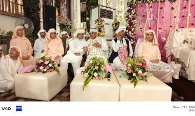 आनंद महोत्सव में हजारों भक्तों ने की महाआरती, भारतीय संस्कृति की झलक