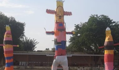 दशहरा मेले में घटिया पुतले बनाए जाने पर भाजपा पार्षदों ने ठेकेदार का भुगतान रोकने की मांग की  