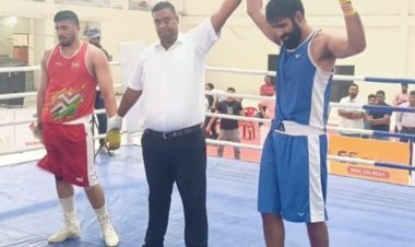 स्टेट सीनियर बॉक्सिंग में तरुण शर्मा को स्वर्ण पदक