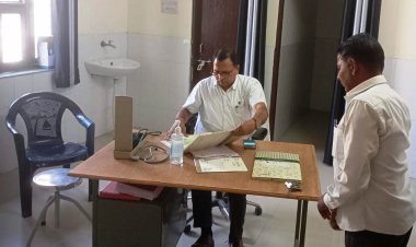 मुख्य चिकित्सा एवं स्वास्थ्य अधिकारी का औचक निरीक्षण