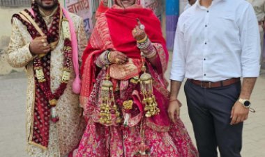 शादी के बाद ओर ससुराल जाने से पहले मतदान कर निभाया अपना कर्तव्य