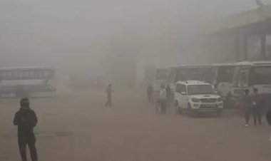 झुंझुनूं में छाया पहला कोहरा, ठंड ने दी दस्तक