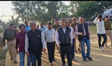 डीआरएम ने फुलेरा जंक्शन पर अमृत भारत योजना के कार्यों का किया निरीक्षण  