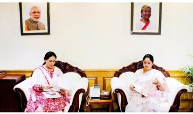 उदयपुर में राष्ट्रीय चिंतन शिविर, उपमुख्यमंत्री दीया कुमारी ने केंद्रीय मंत्री से की चर्चा 