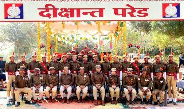 अलवर पुलिस ट्रेनिंग स्कूल में आरक्षी प्रशिक्षुओं की दीक्षांत परेड आयोजित  