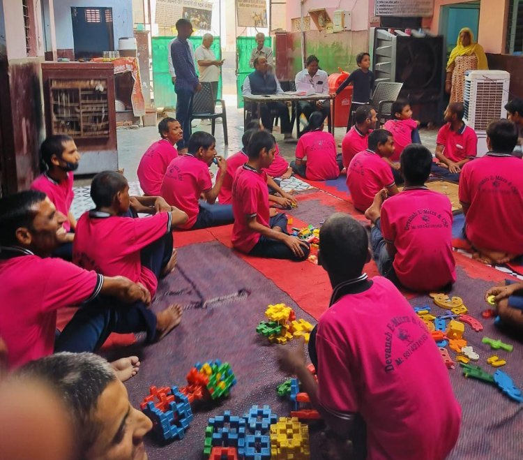 जिला विधिक सेवा प्राधिकरण अलवर का विमंदित पुनर्वास गृह का औचक निरीक्षण, बालकों की शिक्षा और स्वास्थ्य सेवाओं की समीक्षा