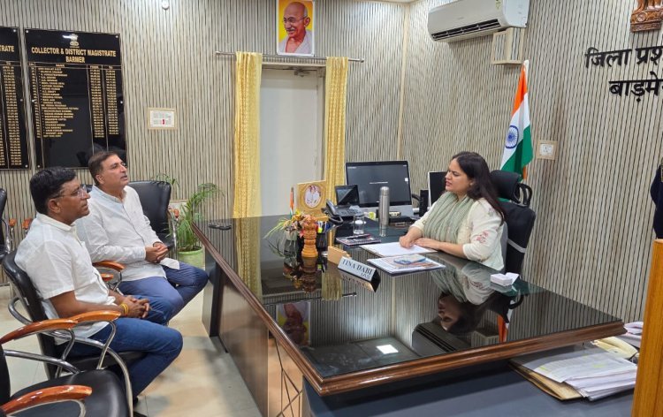 बाड़मेर में पानी-बिजली संकट पर हरीश चौधरी ने कलेक्टर से की मांग