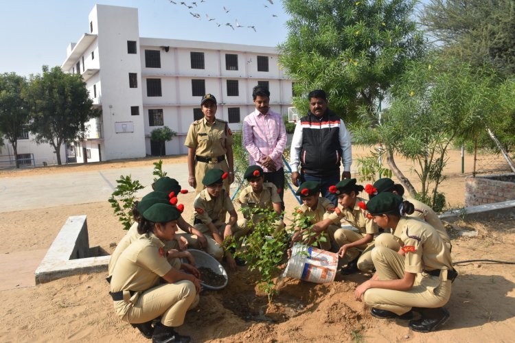 राजस्थान विद्यालय में मनाया एनसीसी डे