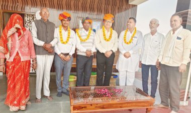 मुंडिया में बलाई विकास समिति के पदाधिकारियों का स्वागत