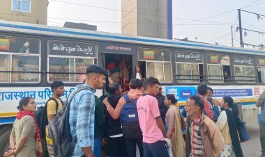 परीक्षार्थियों की फ्री यात्रा बनी मुश्किल: रोडवेज बसों में भारी भीड़ से परेशानी 