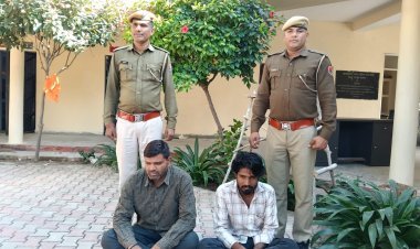 अवैध खनन को लेकर आंधी थाना पुलिस की कार्रवाई 