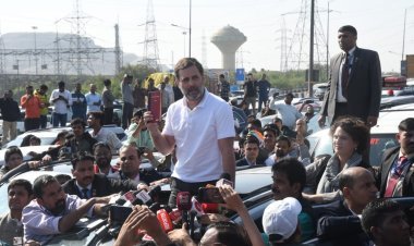 गाजीपुर बॉर्डर से बैरंग लौटे राहुल गांधी 
