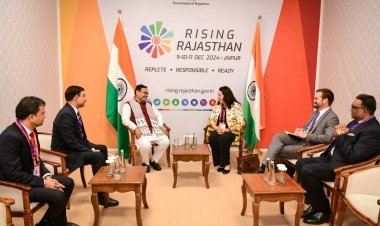 सीएम भजनलाल ने राजनयिकों, उद्योगपति और निवेशकों से की मुलाकात