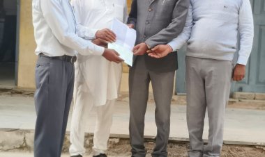 पिता की याद में उपस्वास्थ केंद्र के लिए की भूमि दान