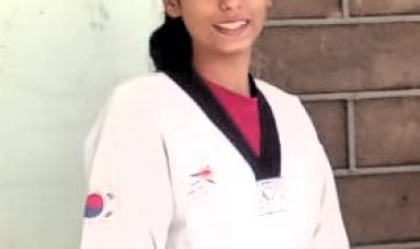 रिया प्रजापत का राष्ट्रीय ताइक्वांडो प्रतियोगिता में चयन