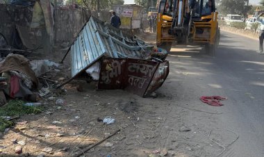 जयपुर विकास प्राधिकरण ने टोंक रोड पर हटाए अतिक्रमण