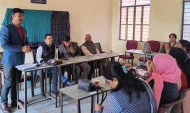 जिला स्तरीय युवा महोत्सव तैयारी के संबंध में बैठक 