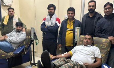 स्वर्णकार ने किया 67 वीं बार रक्तदान 