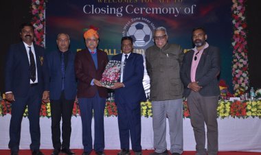 प्रताप विश्वविद्यालय में अंतर विश्वविद्यालय फुटबॉल टूर्नामेंट का समापन: कोटा विश्वविद्यालय बना विजेता