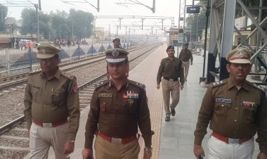 आरपीएफ आईजी ज्योति कुमार सतीजा ने अलवर जंक्शन का निरीक्षण, यात्री सुरक्षा पर दिया जोर 