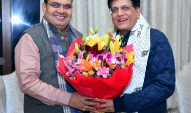 मुख्यमंत्री का नई दिल्ली दौरा केंद्रीय मंत्रियों से मिले मुख्यमंत्री भजनलाल शर्मा 