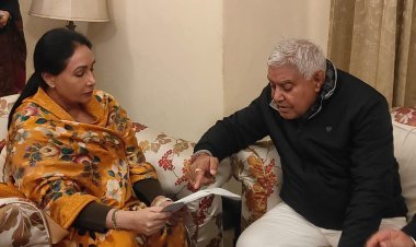 उप मुख्यमंत्री से मिले विधायक ताराचंद सारस्वत जयपुर टाइम्स 