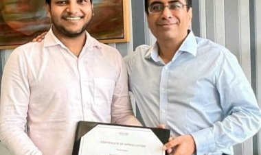 मारवाड़ गोड़वाड़ के भावेश कुमावत ने स्विस बैंक पुरस्कार जीतकर राजस्थान का मान बढ़ाया