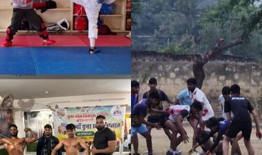 कराटे, बॉडीबिल्डिंग एवं रग्बी फुटबॉल मेंं खिलाडिय़ों ने दिखाई अपनी प्रतिभाएं