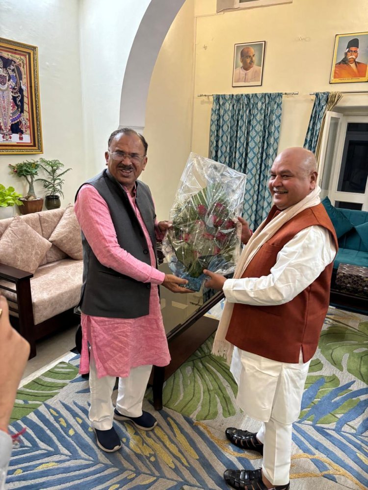 राजस्थान और मध्य प्रदेश विधानसभा अध्यक्षों की मुलाकात, संसदीय परंपराओं पर चर्चा